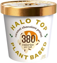 Halo Top Plant Based Caramel Chocolate Pretzel Ice Cream 473ml